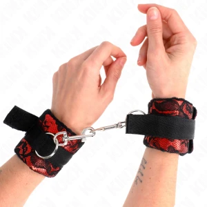 Kink Handcuffs Scandal in Red-Black