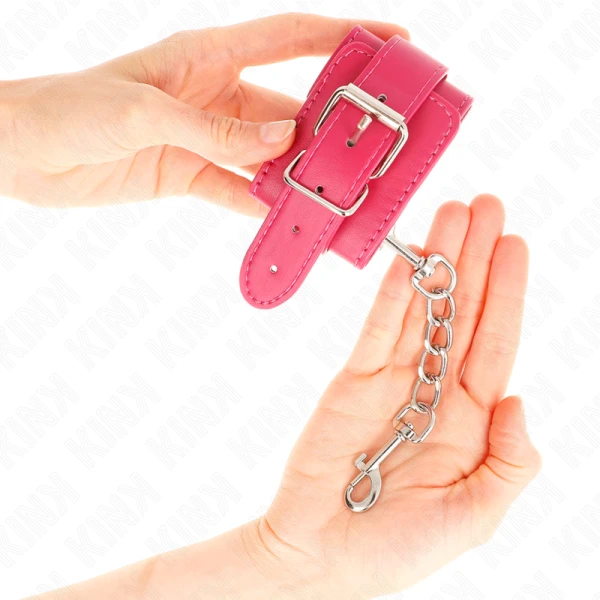 Kink Polsboeien Raspberry Rose met voering verstelbaar Kink Polsboeien Raspberry Rose met voering verstelbaar