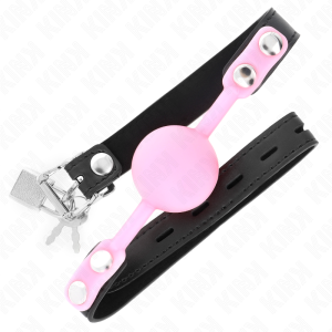 Kink Lichtgevende siliconen bal-knevel met riem Kink Lichtgevende siliconen bal-knevel met riem - Afbeelding 2