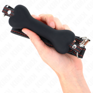 Kink schwarzer Knochen-Gag mit Gebissknebel Kink schwarzer Knochen-Gag mit Gebissknebel – Bild 4