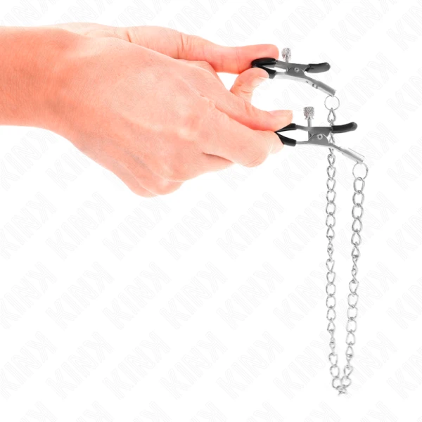 Kink kettingnippelklemmen met ketting voor BDSM-spelletjes