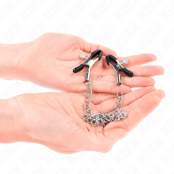 Kink kettingnippelklemmen met ketting voor BDSM-spelletjes