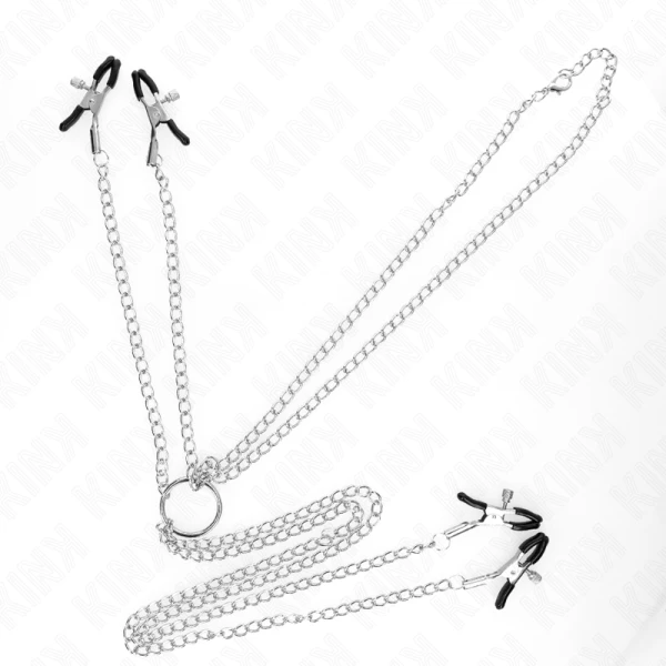 Kink Nippel- en Kitzlerklemmen verstelbaar, zilver Kink Nippel- en Kitzlerklemmen verstelbaar, zilver