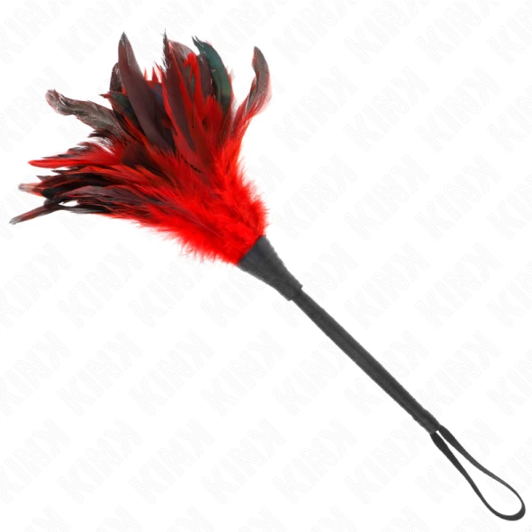 Kink Tickler met kippenveren in hoornvorm