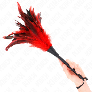 Kink Tickler met kippenveren in hoornvorm Kink Tickler met kippenveren in hoornvorm - Afbeelding 1