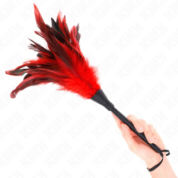 Kink Tickler met kippenveren in hoornvorm