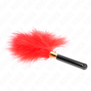 Kink Kitzelfeathers van metaal rood-goud Kink Kitzelfeathers van metaal rood-goud - Afbeelding 3