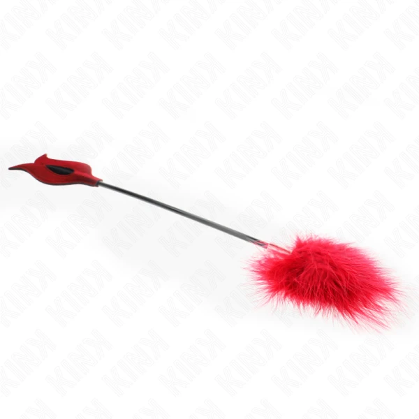 Kink Tickle Feathers met rozenvormig paddle Kink Tickle Feathers met rozenvormig paddle