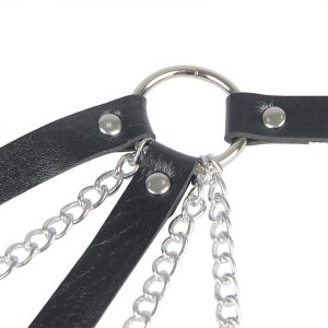 Subblime Punk Bondage Riem met Metalen Gesp Zwart Subblime Punk Bondage Riem met Metalen Gesp Zwart - Afbeelding 5