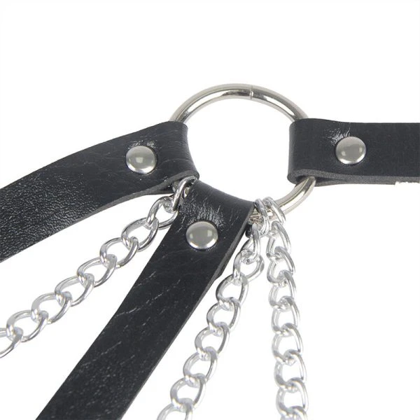Subblime Punk Bondage Riem met Metalen Gesp Zwart Subblime Punk Bondage Riem met Metalen Gesp Zwart