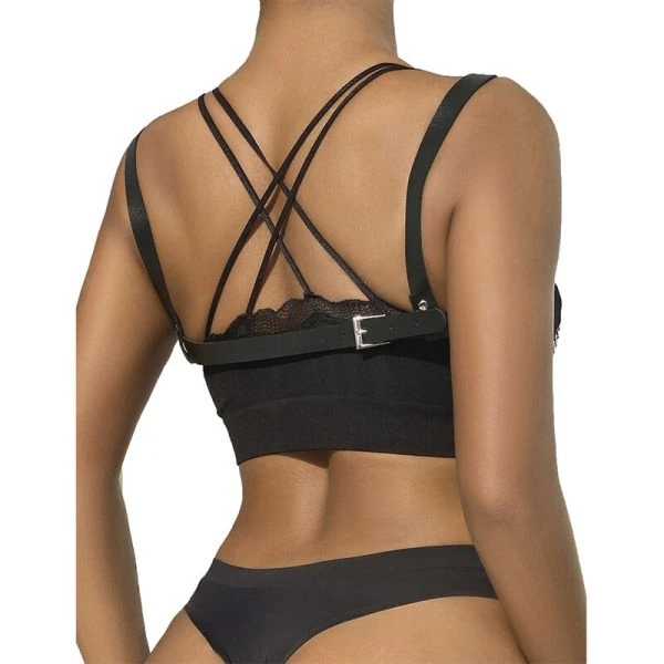 Subblime Punk Bondage Riem met Metalen Gesp Zwart Subblime Punk Bondage Riem met Metalen Gesp Zwart
