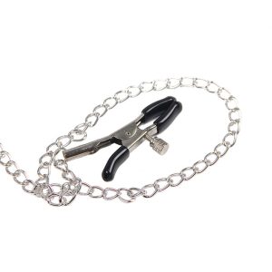 Subblime Bondage Lederriemen Borstklemmen Zwart Eén Maat Subblime Bondage Lederriemen Borstklemmen Zwart Eén Maat - Afbeelding 2