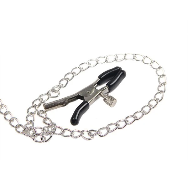 Subblime Bondage Lederriemen Borstklemmen Zwart Eén Maat