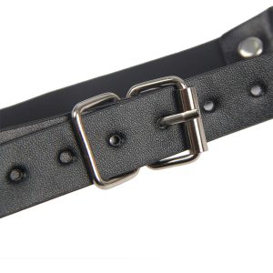 Subblime Bondage Lederriemen Borstklemmen Zwart Eén Maat Subblime Bondage Lederriemen Borstklemmen Zwart Eén Maat - Afbeelding 4