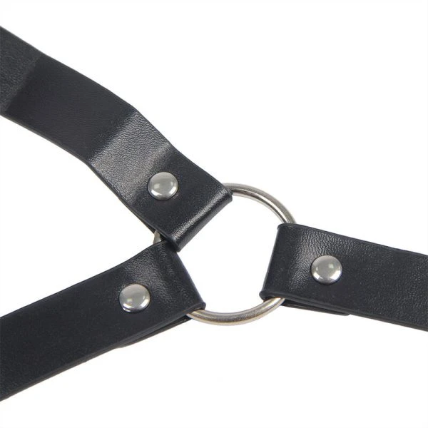 Subblime Bondage Lederriemen Borstklemmen Zwart Eén Maat