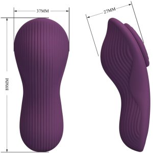 Pretty Love Mane LAY On Clitoris Massager met 10 trillingen en afstandsbediening Paars Pretty Love Mane LAY On Clitoris Massager met 10 trillingen en afstandsbediening Paars - Afbeelding 4