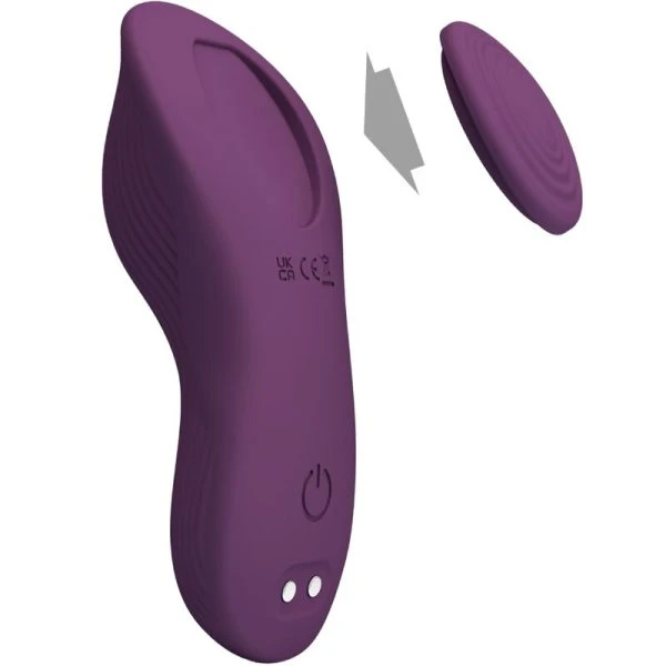 Pretty Love Mane LAY On Clitoris Massager met 10 trillingen en afstandsbediening Paars
