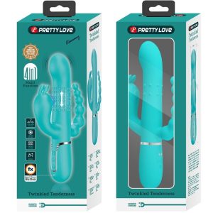 Pretty Love Cammy 4 IN 1 Multifunktions-Rabbit-Vibrator met Clitorisstimulator, Blauw Pretty Love Cammy 4 IN 1 Multifunktions-Rabbit-Vibrator met Clitorisstimulator, Blauw - Afbeelding 9