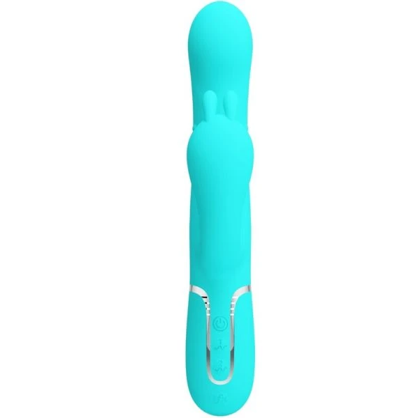 Pretty Love Cammy 4 IN 1 Multifunktions-Rabbit-Vibrator met Clitorisstimulator, Blauw Pretty Love Cammy 4 IN 1 Multifunktions-Rabbit-Vibrator met Clitorisstimulator, Blauw