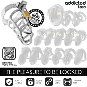 Addicted Toys Peniskäfig Locked aus Metall, Größe S silber Addicted Toys Peniskäfig Locked aus Metall, Größe S silber - Afbeelding 7