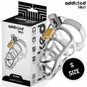 Addicted Toys Peniskäfig Locked aus Metall, Größe S silber Addicted Toys Peniskäfig Locked aus Metall, Größe S silber - Afbeelding 1