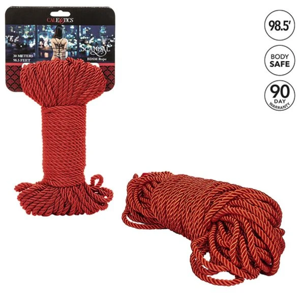 Calexotics Scandal BDSM-touw 30 meter rood Calexotics Scandal BDSM-touw 30 meter rood