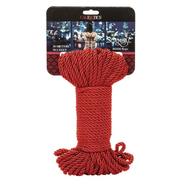 Calexotics Scandal BDSM-touw 30 meter rood Calexotics Scandal BDSM-touw 30 meter rood