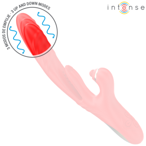 Intense Drievoudige Vibrator Rosalia 3 in 1 met Stoot-, Oscillatie- en Pulsatiemodi rood Intense Drievoudige Vibrator Rosalia 3 in 1 met Stoot-, Oscillatie- en Pulsatiemodi rood - Afbeelding 4