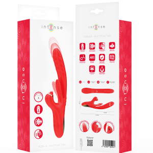 Intense Drievoudige Vibrator Rosalia 3 in 1 met Stoot-, Oscillatie- en Pulsatiemodi rood Intense Drievoudige Vibrator Rosalia 3 in 1 met Stoot-, Oscillatie- en Pulsatiemodi rood - Afbeelding 8