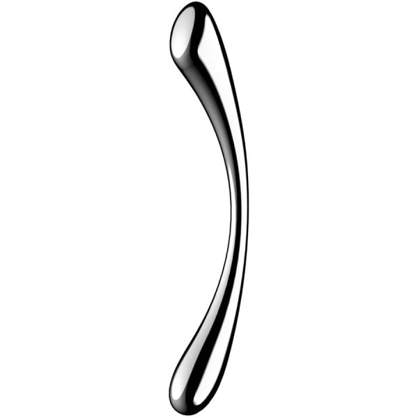 Satisfyer dubbele dildo van massief roestvrij staal met twee uiteinden