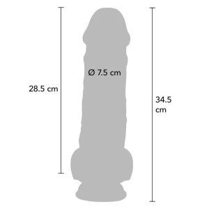 Get Real Deluxe Realistische Dildo met Ballen, Extra Dik Get Real Deluxe Realistische Dildo met Ballen, Extra Dik - Afbeelding 4