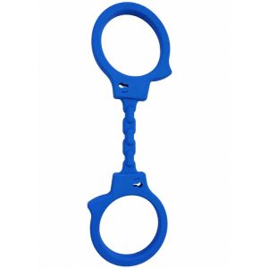 Diablo Picante siliconen handboeien blauw – grappig bondage-accessoire Diablo Picante siliconen handboeien blauw – grappig bondage-accessoire - Afbeelding 1