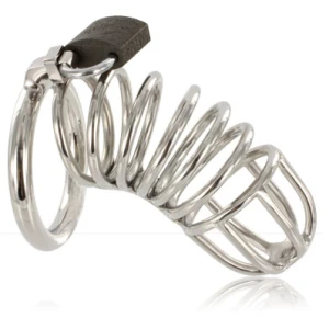 Metal Hard Chastity Belt with Hard Core Metal Ring