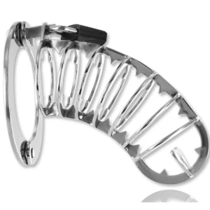 Metal Hard Peniskäfig met veiligheidsslot 14 cm