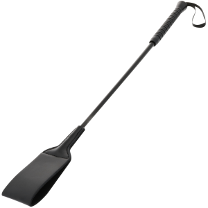 Darkness Fetisch-Reitpeitsche aus PVC, schwarz, 53 cm Darkness Fetisch-Reitpeitsche aus PVC, schwarz, 53 cm – Bild 1