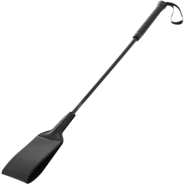 Darkness Fetisch-Reitpeitsche aus PVC, schwarz, 53 cm