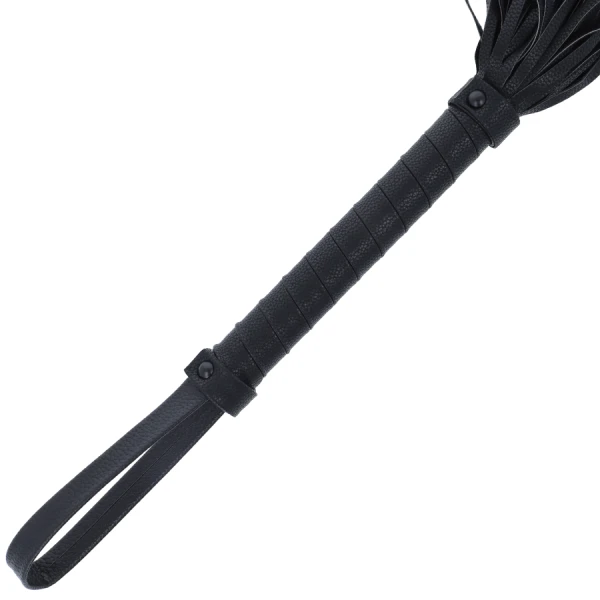 Darkness Schwarze Leder-Bondage-Peitsche