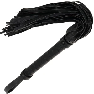 Darkness Zwarte Leren Bondage-gesel