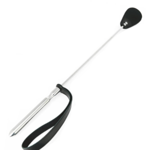 Metal Hard Rijzweep van roestvrij staal met leren flap Metal Hard Rijzweep van roestvrij staal met leren flap - Afbeelding 1