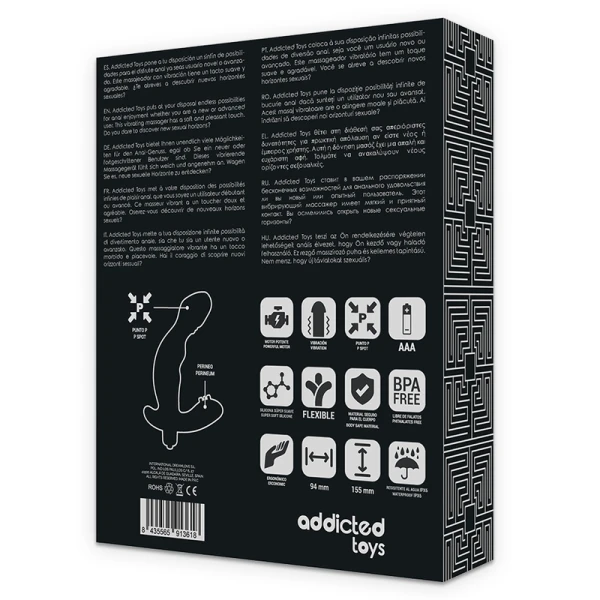 Addicted Toys Analstimulator Prostaat Vibrator van siliconen Addicted Toys Analstimulator Prostaat Vibrator van siliconen