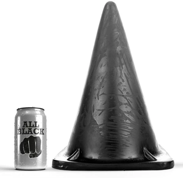 All Black Anaalplug Driehoekige Plug 30 x 18 cm
