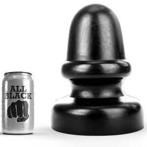 All Black Anaalplug met klassieke vorm en ronde punt All Black Anaalplug met klassieke vorm en ronde punt - Afbeelding 1