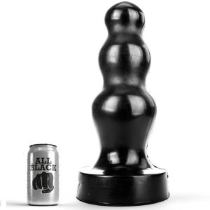 All Black PVC-anale plug groot 38 x 12 cm All Black PVC-anale plug groot 38 x 12 cm - Afbeelding 1