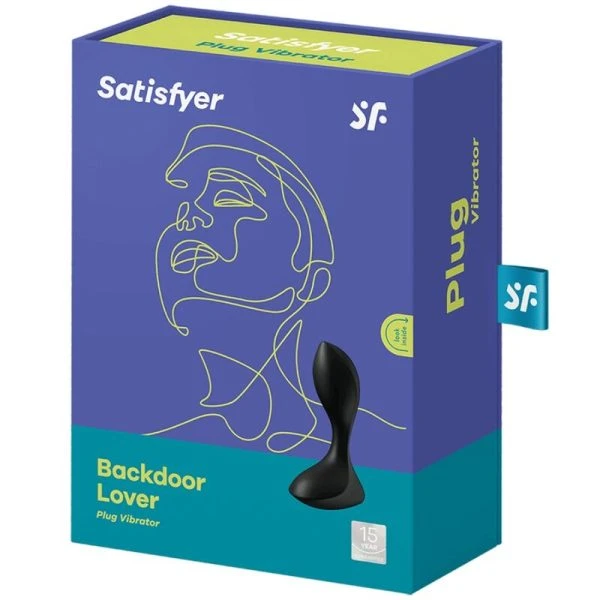 Satisfyer Backdoor Lover analvibrator van siliconen, rood/zwart