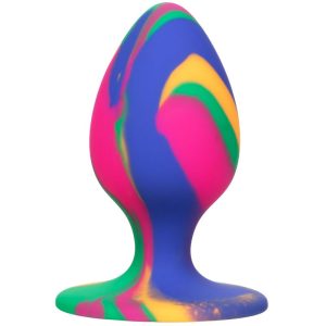 Calexotics Cheeky Medium Tie-dye Plug Anal-siliconen plug met zuignap Calexotics Cheeky Medium Tie-dye Plug Anal-siliconen plug met zuignap - Afbeelding 1
