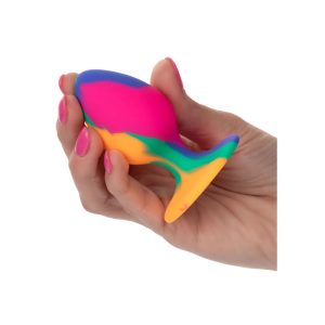 Calexotics Cheeky Medium Tie-dye Plug Anal-siliconen plug met zuignap Calexotics Cheeky Medium Tie-dye Plug Anal-siliconen plug met zuignap - Afbeelding 4
