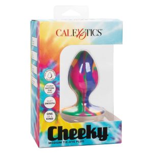 Calexotics Cheeky Medium Tie-dye Plug Anal-siliconen plug met zuignap Calexotics Cheeky Medium Tie-dye Plug Anal-siliconen plug met zuignap - Afbeelding 2