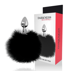 Darkness Anale plug met staart, 7 cm totale lengte Darkness Anale plug met staart, 7 cm totale lengte - Afbeelding 1