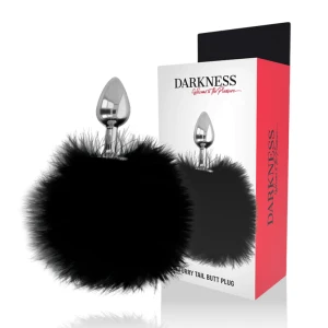 Darkness Anale plug met staart, 7 cm totale lengte