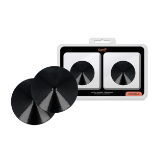 Coquette Chic Desire tepelbedekking met zwarte cirkels, herbruikbaar Coquette Chic Desire tepelbedekking met zwarte cirkels, herbruikbaar - Afbeelding 1